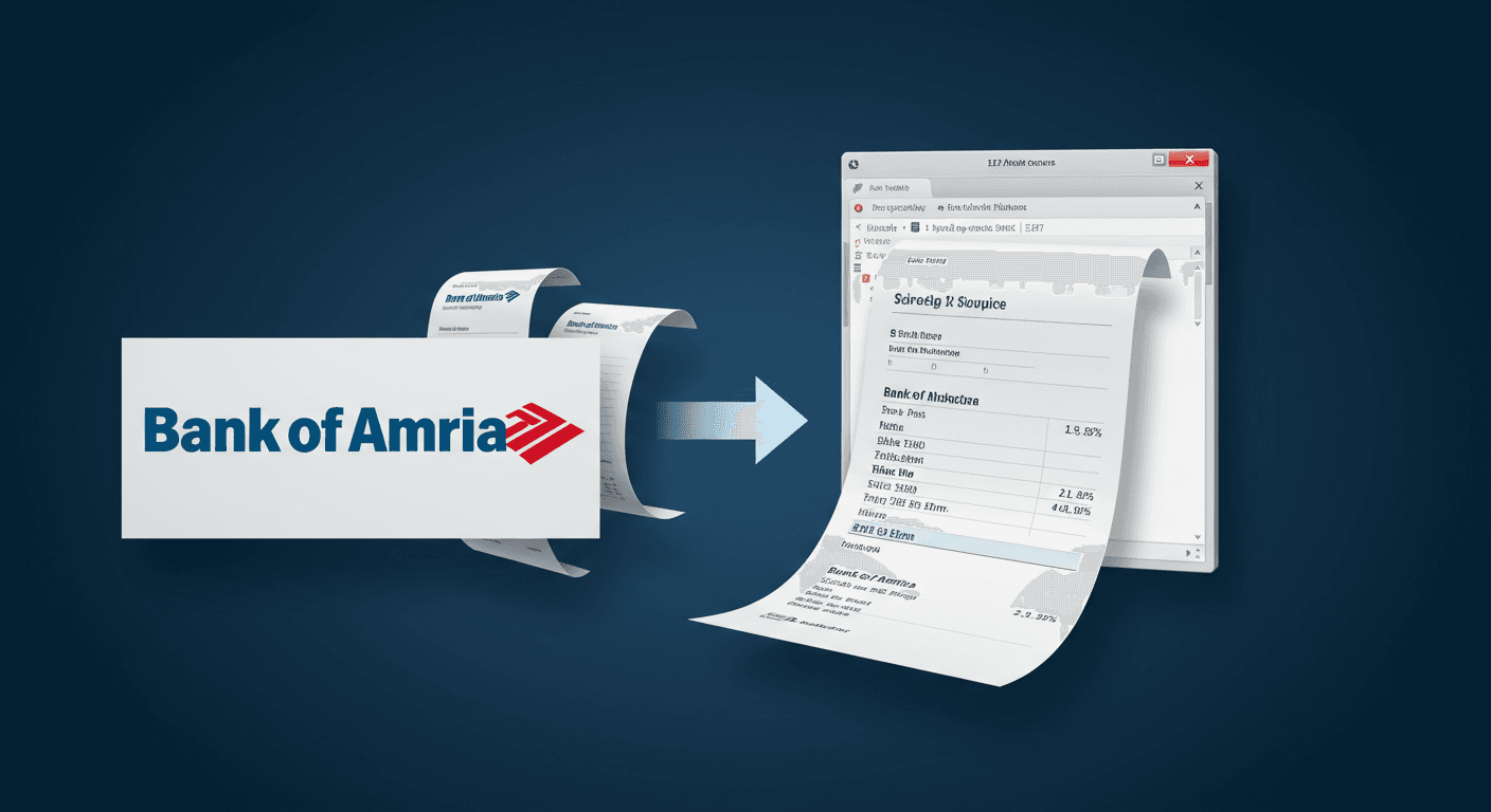 Convert Bank of America Statement to Excel: Complete Guide 2025
